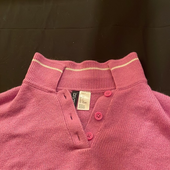 Pink knit crop long sleeve - Picture 3 of 4